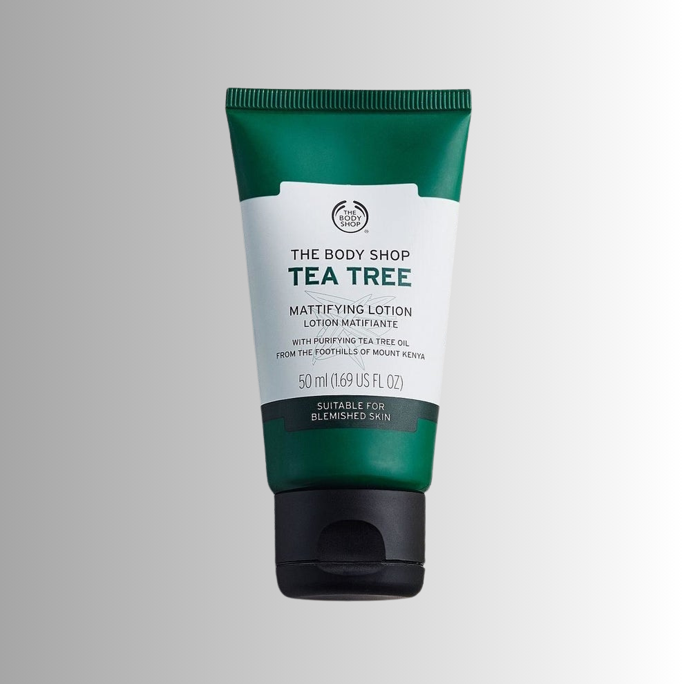 he Body Shop Mattifying Lotion (Vegan), Tea Tree Moisturizer